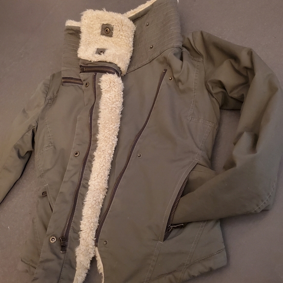 MARC NEW YORK jacket faux fur sherpa collar - Picture 10 of 12